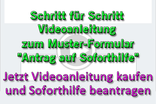 Coronakrise sofortgeld beantragen formular