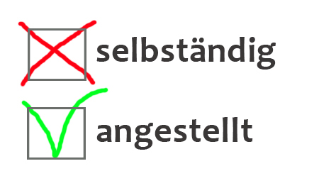 angestellt oder selbständig